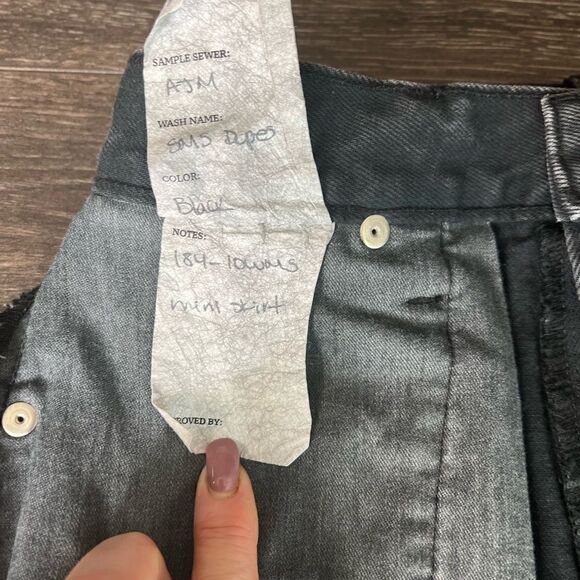 RE/DONE 90’s Mini Skirt in Washed Black. Size 26. NWT! - Picture 9 of 16
